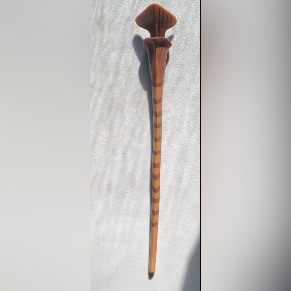 Harry Potter Mystery Wand Brown Tan 11.75” x 1.87” Patronus Series Books No Box
